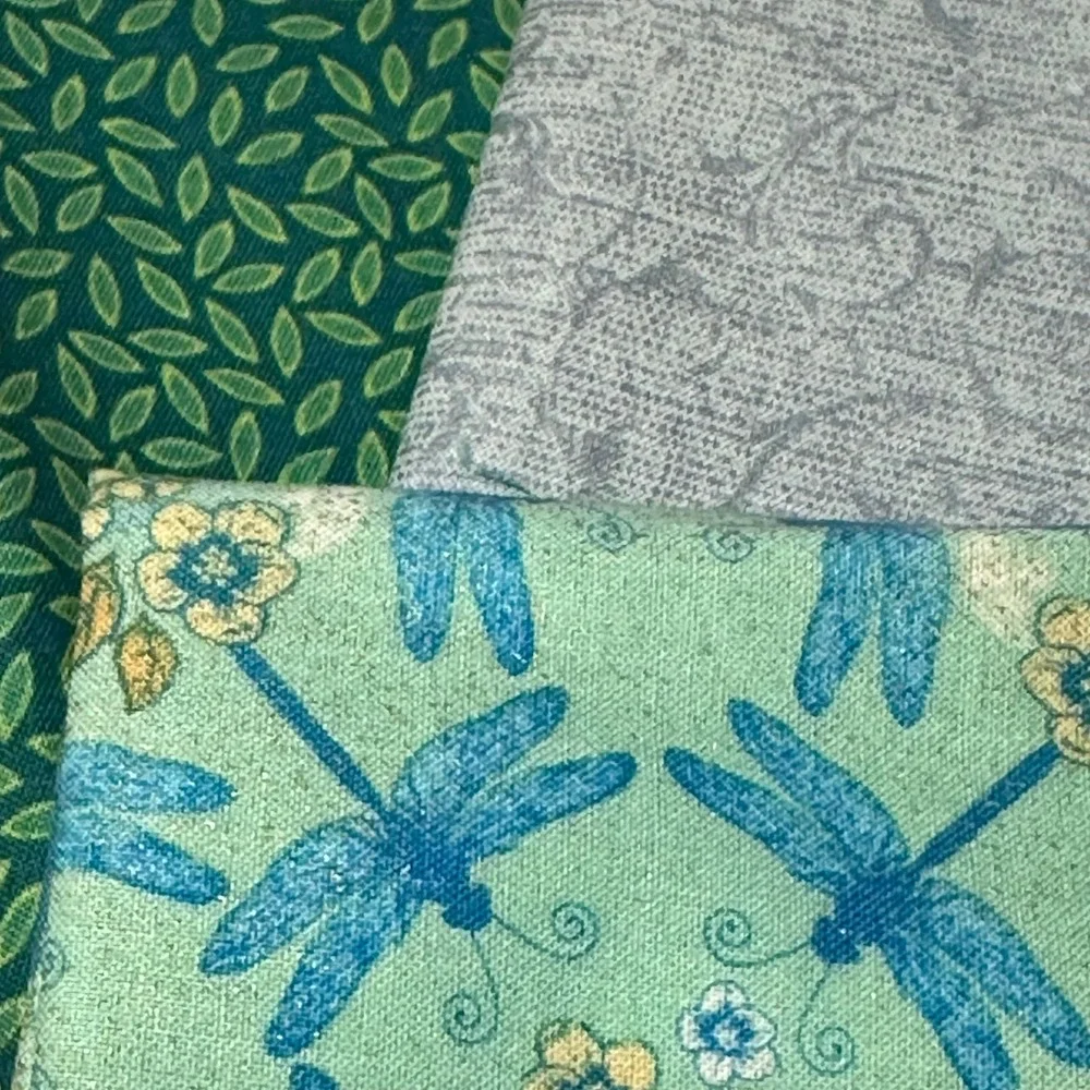 Betty Blais Kimonos Paper Pieced Quilt Pattern & Fabric Lot Embellishment Villag